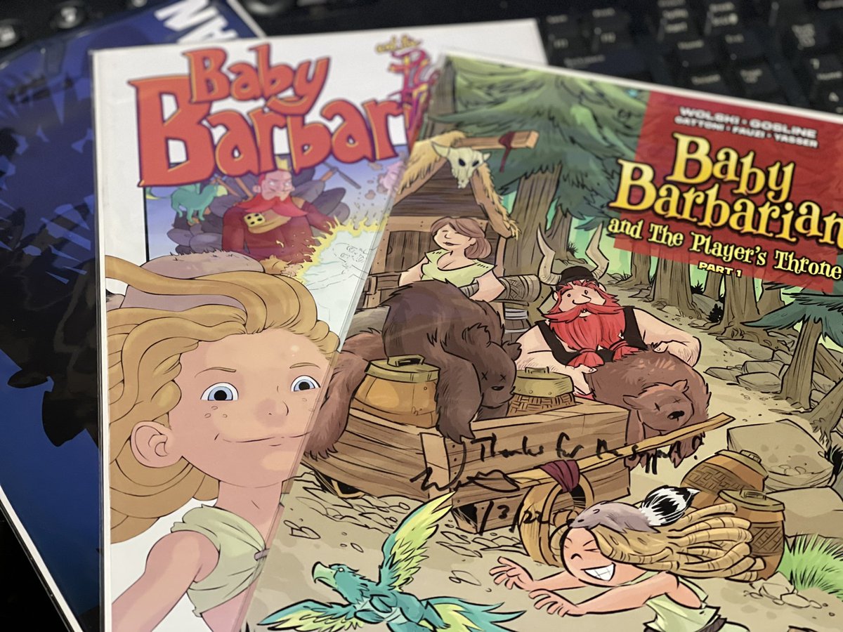 JijumMoose's tweet photo. Received my Kickstarted issue 1 of Baby Barbarian yesterday from  @wgosline and thoroughly enjoyed the read.   Looking forward to issue 2. https://t.co/EAUlpgvDy9
