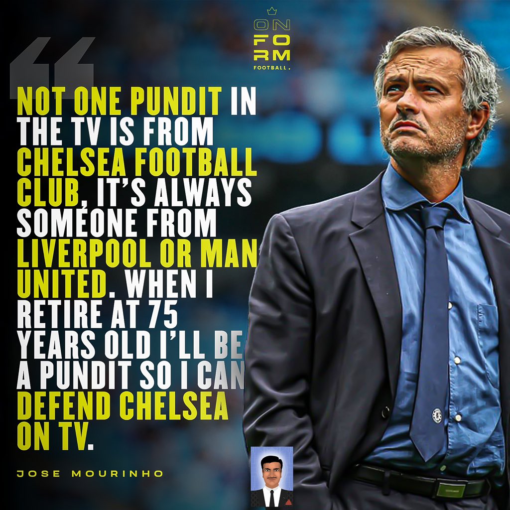 Jose Mourinho once a blue always a blue.