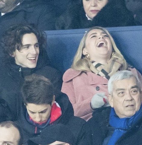 kylieversac's tweet photo. timothée chalamet and florence pugh on this day https://t.co/h10vdDg4lZ