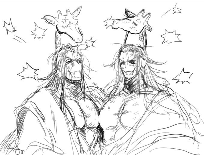 🦒烏帽子vs🦒烏帽子 