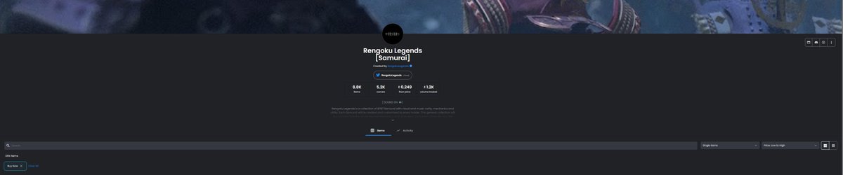 ❗️ONLY 4.15% OF COLLECTION IS AVAILABLE FOR PURCHASE (365 listed of 8787)❗️
4 days ago, we sold out on our public sale in 23 seconds!

Customization/Reveal begins on MONDAY (01/24/22)

This might be your opportunity at a decent entry before takeoff! 

<a href="/RengokuLegends/">👹 Kaidan: The Rengoku Legends 👹</a>  👹