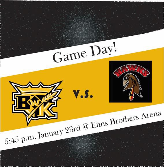 On Sunday we are taking on the <a href="/PVFemaleHawks/">PV AAA U15 Female Hawks</a> in an exhibition game. Enns Brothers arena at 5:45 p.m. in Brandon!