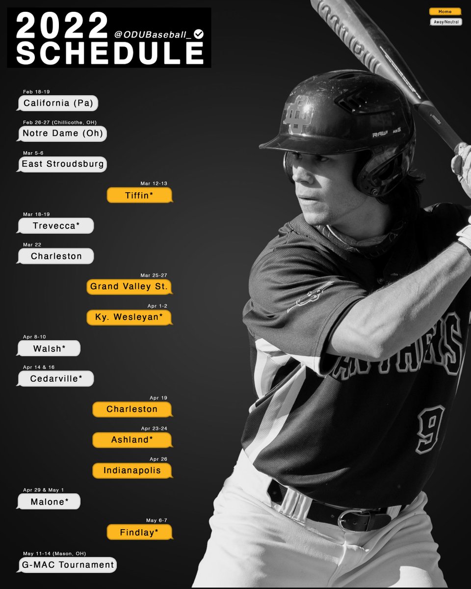 Less than one month from <a href="/ODUBaseball_/">ODU Baseball</a> Opening Day! #ClawsOut 

📰: ohiodominicanpanthers.com/sports/bsb/202…