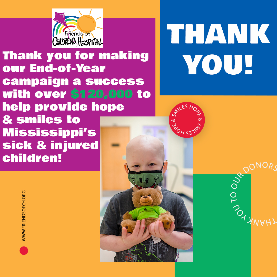 Our donors are the heart of out foundation, and we want to thank YOU for your support of our 2021 End-of-Year campaign! 🌟