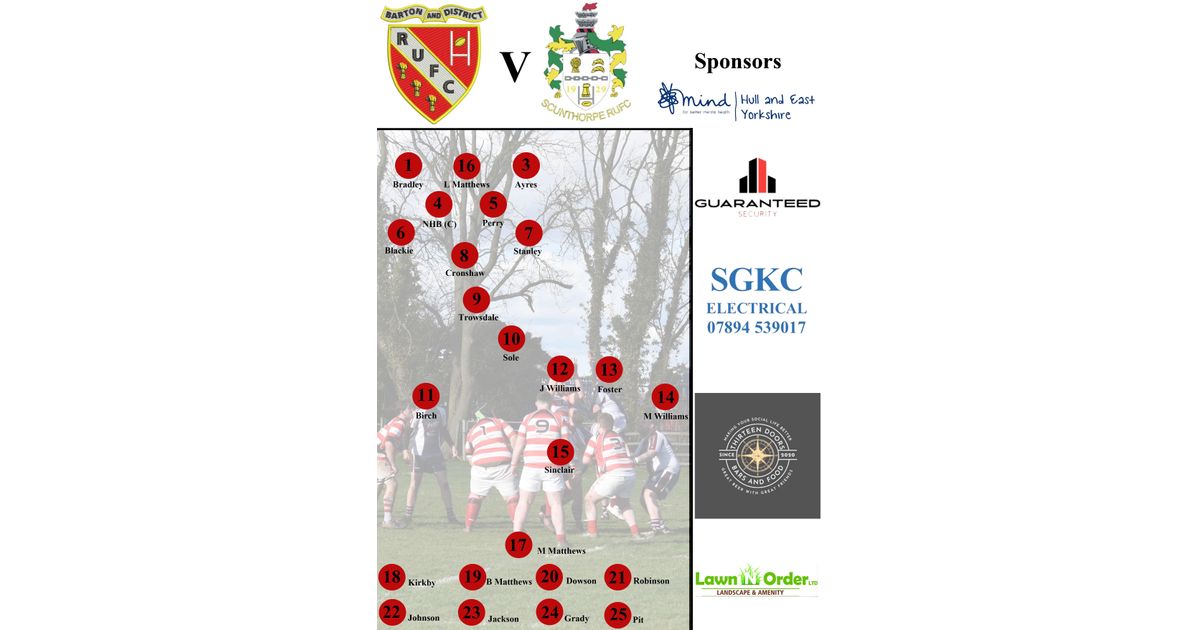 Team news Barton vs Scunthorpe 3rds
pitchero.com/clubs/bartondi…