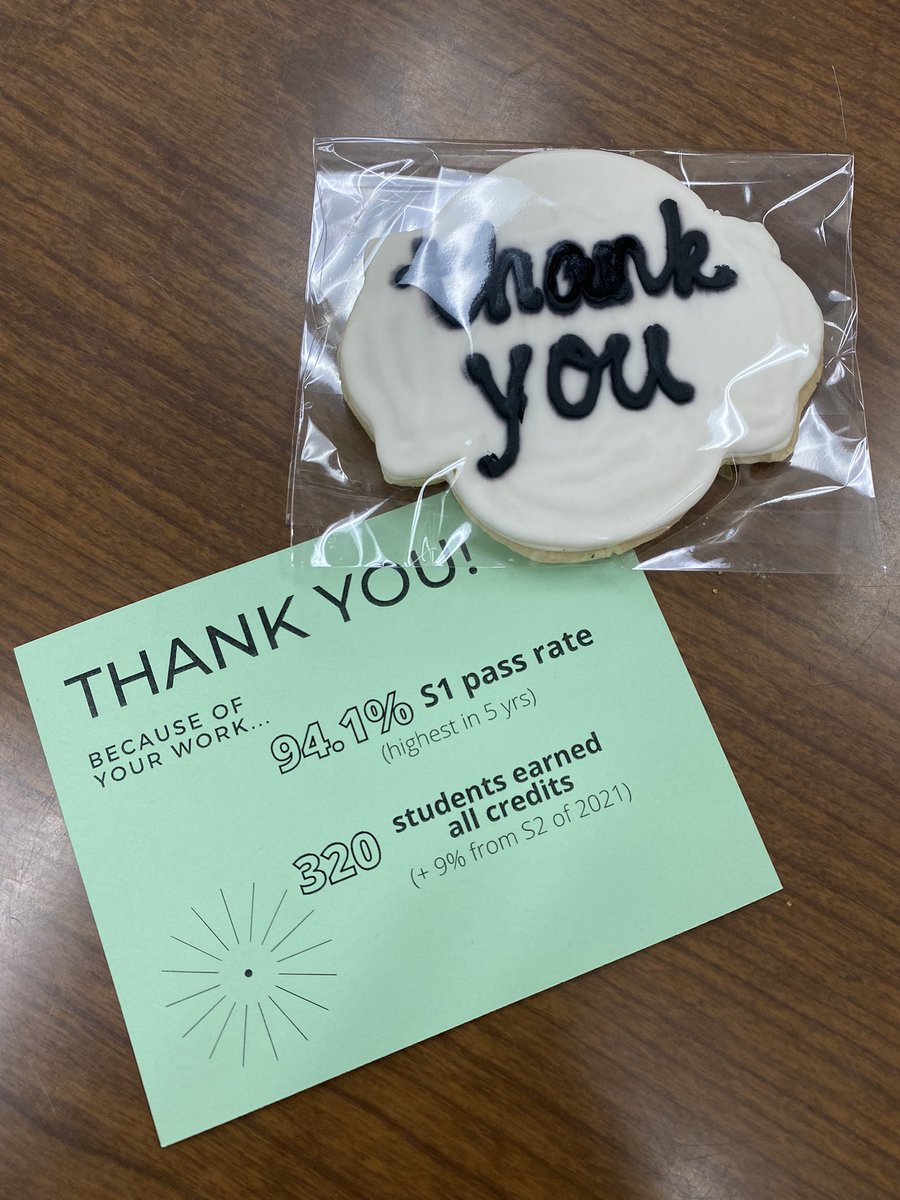 Got to brag on our freshman teachers today! We appreciate your work! <a href="/NhsFmp/">NHS FMP</a>