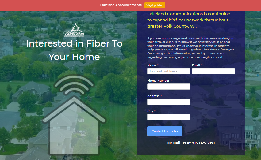 LakelandComm's tweet photo. Lakeland Communication has the FIBER-RICH LIGHTNING FAST BROADBAND service that provides you BANDWIDTH---SECURITY---CONTROL!
https://t.co/EQMPON4BdO
https://t.co/FPIFRW00Go https://t.co/lDs2eQUWUH