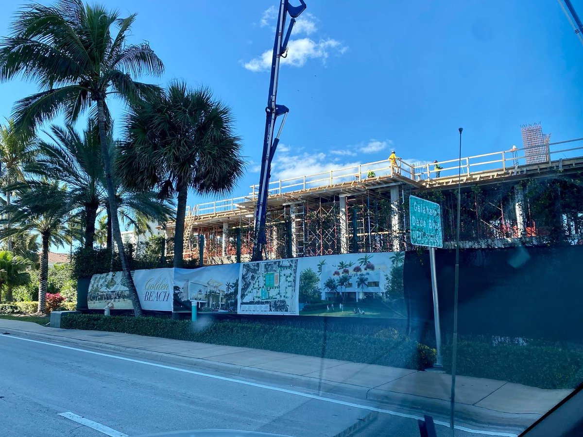 gerritsboca's tweet photo. Town of Golden Beach Civic Center second floor decks were poured this week. #progress #designbuild #gerritsconstruction #martinaia #AMLA #KEITHTEAM #masterconsultingengineers https://t.co/xD03ZzXKyX