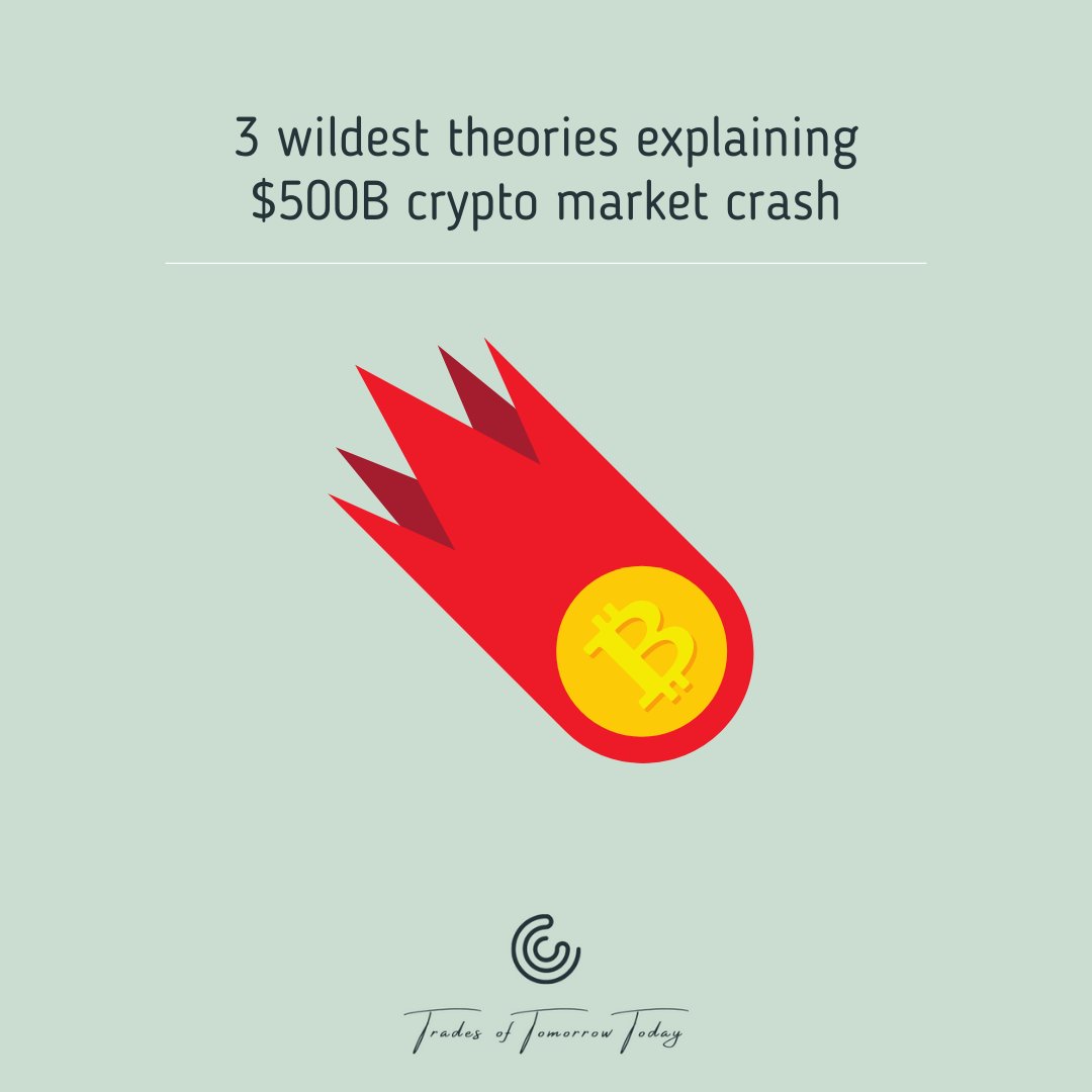 GabiDH6's tweet image. 3 wildest theories explaining $500B crypto market crash.

#BitcoinCrash #Bitcoin