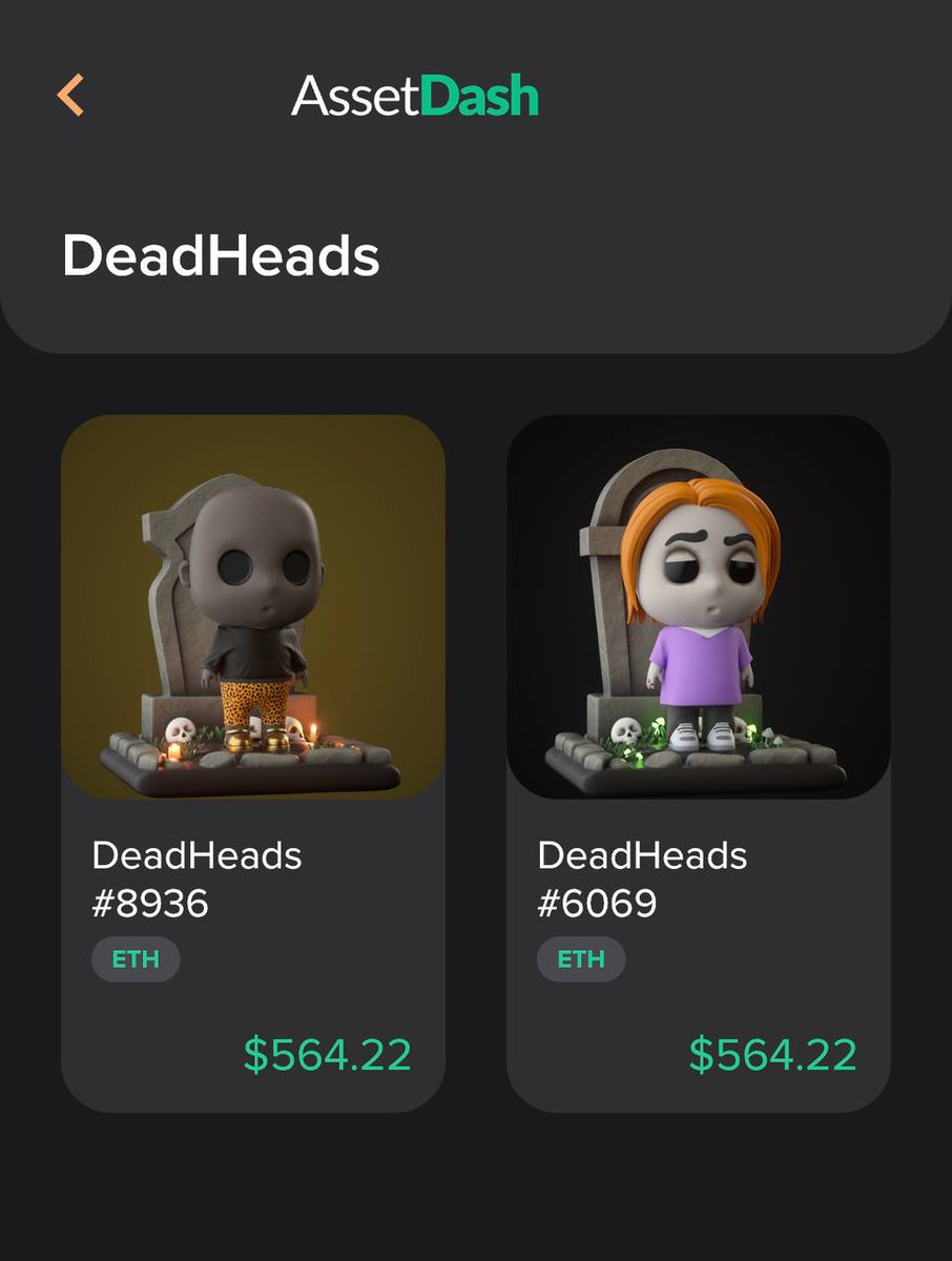 DeadHeads NFT Giveaway 🎉

We are giving away two @DeadHeadsNFT to two AssetDash users!

For a chance to win:
1. Download AssetDash and add an $ETH address
2. Follow <a href="/assetdash/">AssetDash</a> and @DeadHeadsNFT
3. Retweet

Winners will receive their NFTs on Monday!