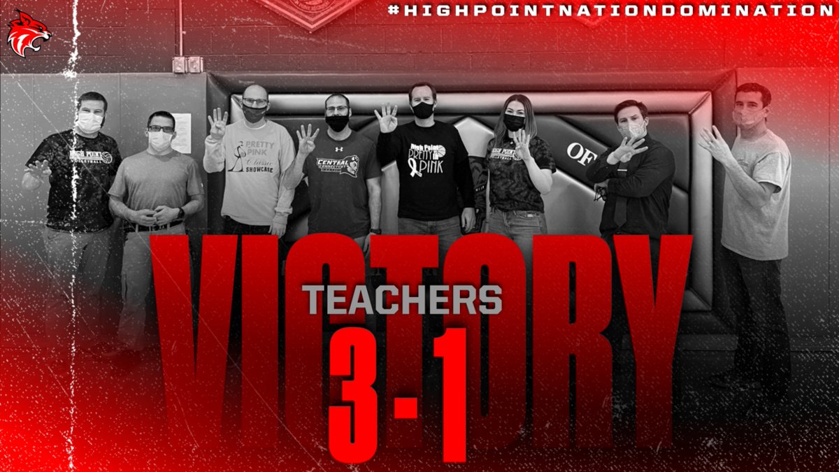 Teachers win the dodgeball tournament 3-1‼️ <a href="/HPRwildcats/">High Point Regional High School</a> @coachcdexter <a href="/JonTallamy/">Jon Tallamy</a>