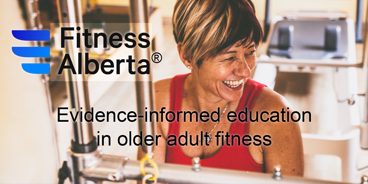 FitnessAlberta's tweet photo. Fitness for the Older Adult certification gives you evidence-informed education so you can include this growing demographic in your classes with confidence. In person and online options are available. #qualifiedexerciseprofessionals https://t.co/C72l45LVoe https://t.co/h5oa555Z0Z