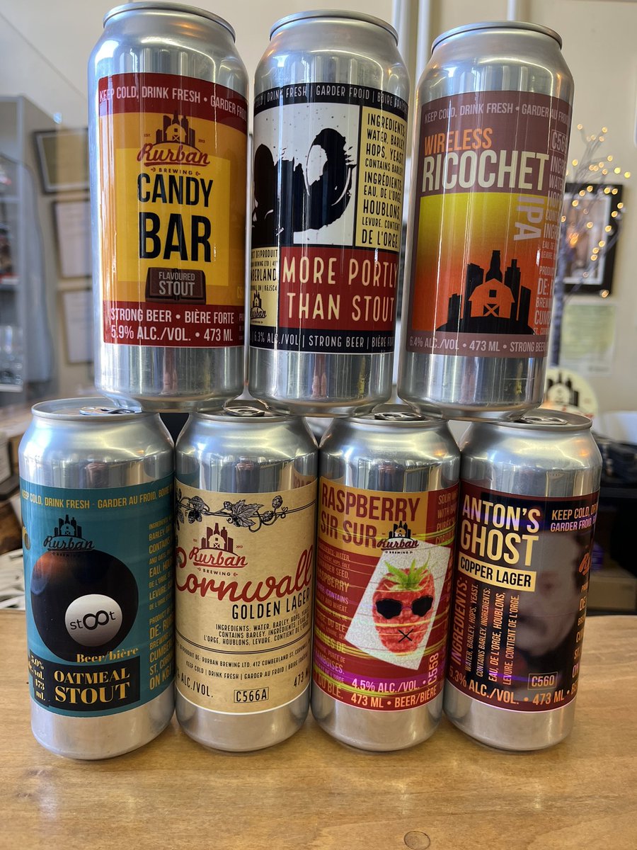 Happy cold Friday! 🥶🥶 We have the following beer available in cans. 
#CornwallBeer #StaySafe #StayWarm