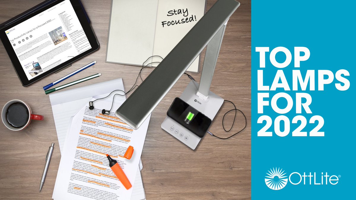 OttLite's tweet photo. Here are four of our favorite natural daylight productivity lamps that feature innovative technology to help support your success in the new year.
Top Productivity Lamps for a Focused 2022 https://t.co/2xtFh2ffWz
#StayFocused #SeeHealthier #OttLite
... read less https://t.co/kIiaylhEqy