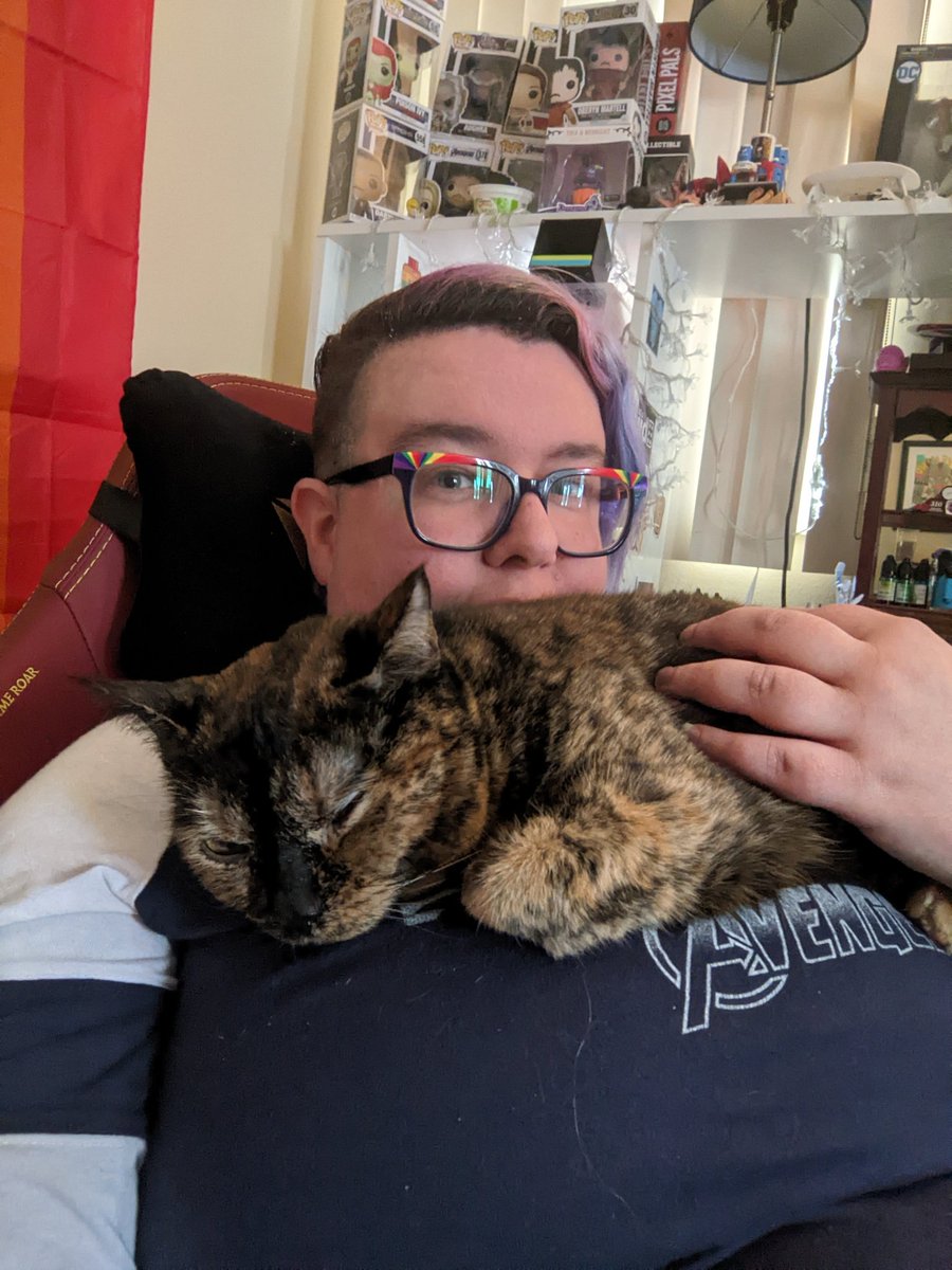 PrincessOGaming's tweet photo. Cold enough out my cat is trying to crawl into my skin. #tordie #tauntaun #catmom #negativedegrees https://t.co/HQeMtDYA9t
