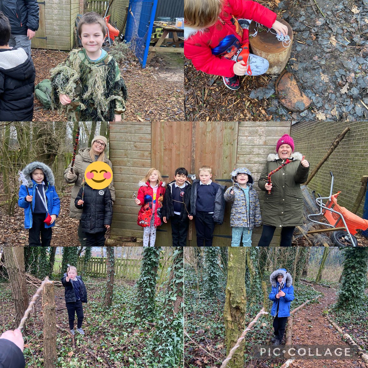 We became wizards during our forest school session!! #BCFS