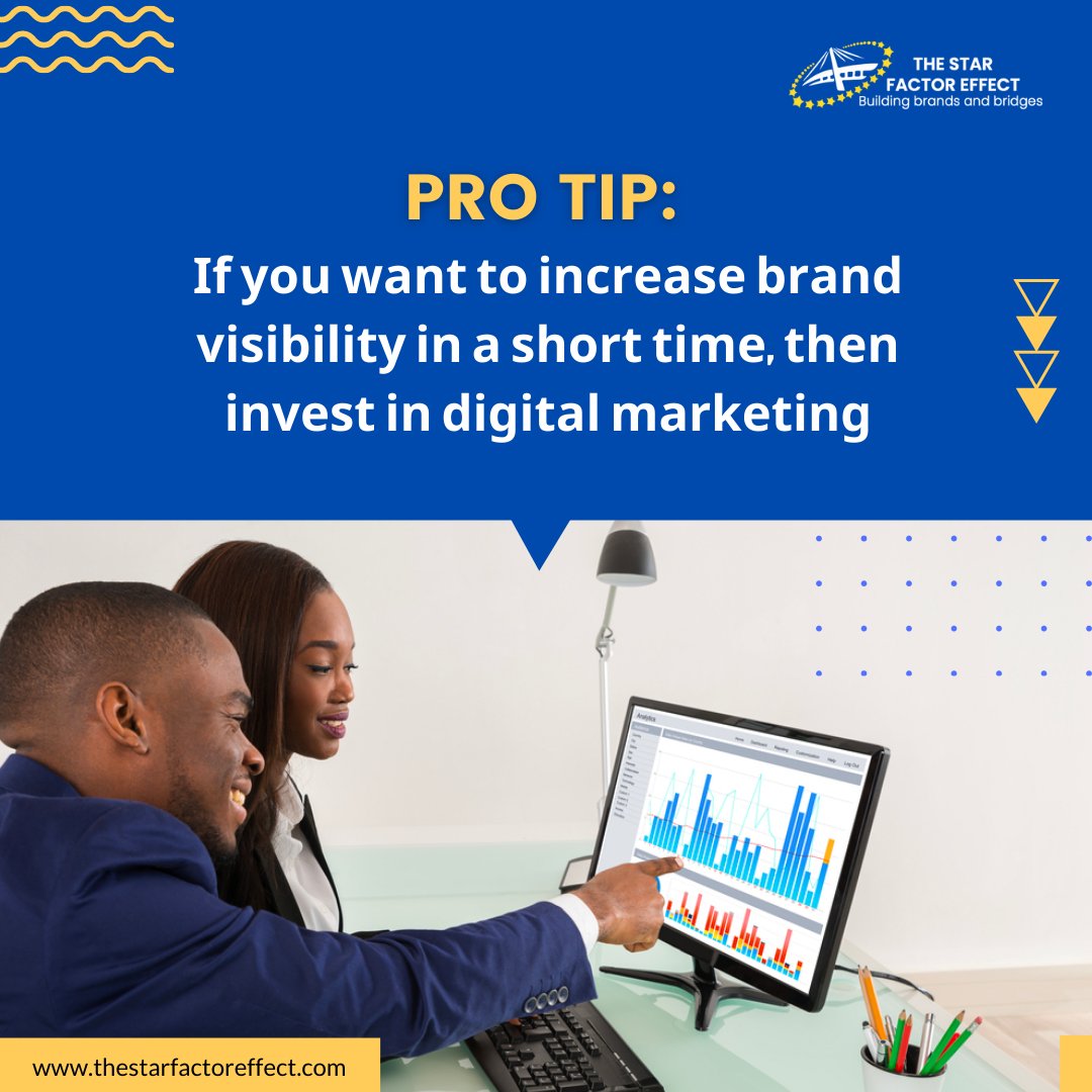 It is no secret that digital marketing can help every business. 

One key advantage of digital marketing is that it improves brand visibility and awareness.  

Now is the time to go Digital, if you’ve already not!

#digitalmarketing #marketing #visibility #awareness #tsfe