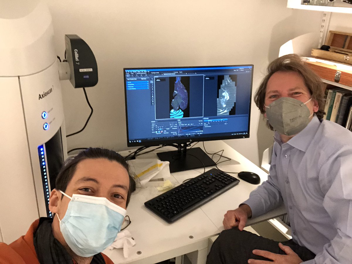 camachodejay's tweet photo. This week we had the pleasure of receiving Soren Prag (application specialist from @zeiss_micro). Soren brought with him the ZEISS #Axioscan7. Very cool #microscope capable of doing #polarization imaging https://t.co/lIdOfoHUBh