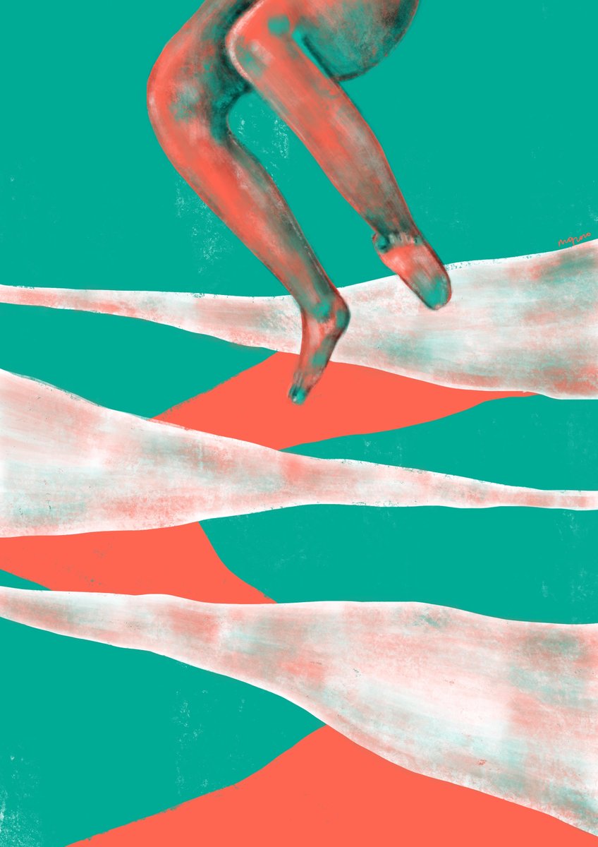 #jump 🌺💥💚

[illo di @mariateresaquercia ]