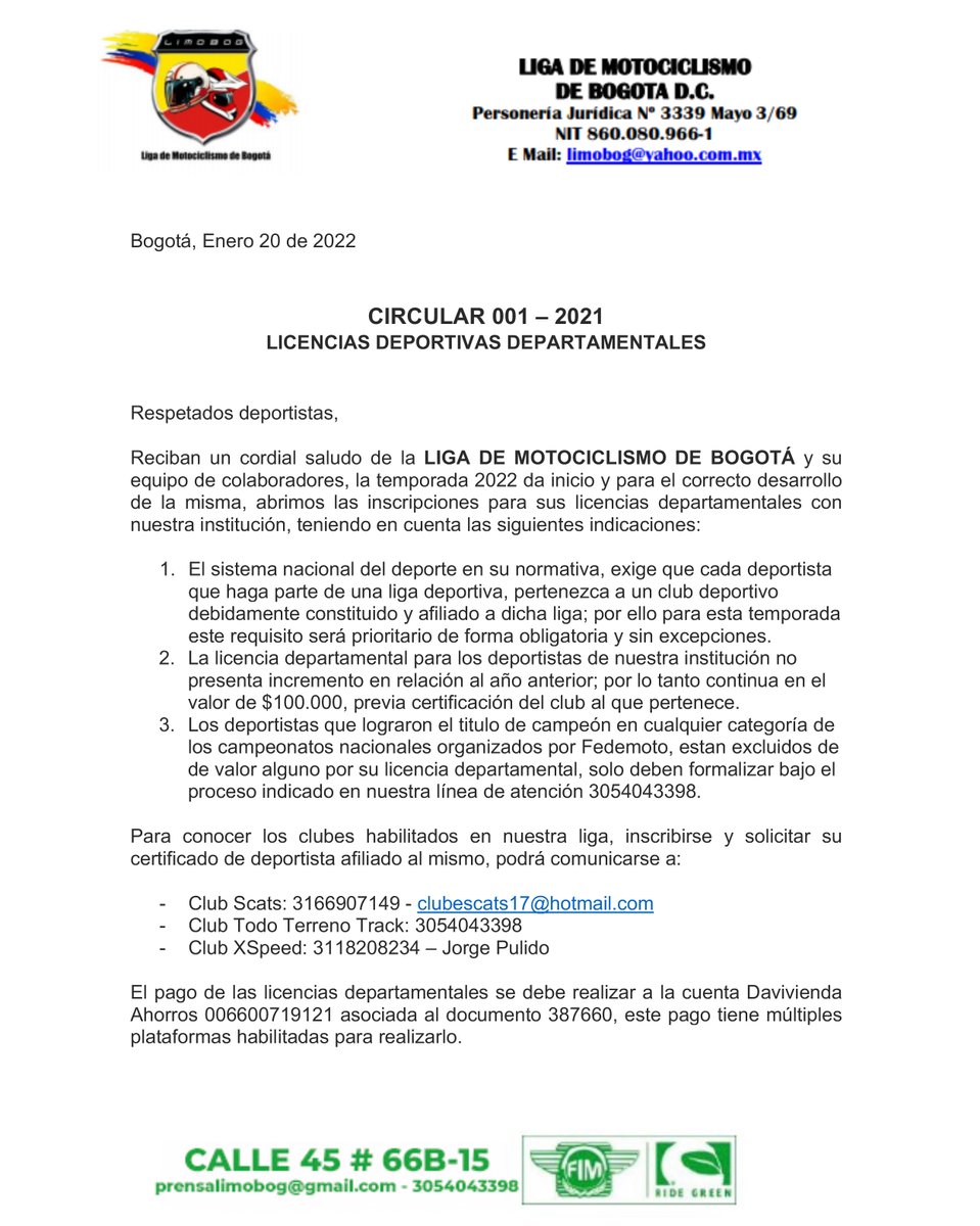 Liga Motociclismo Bogotá tweet media