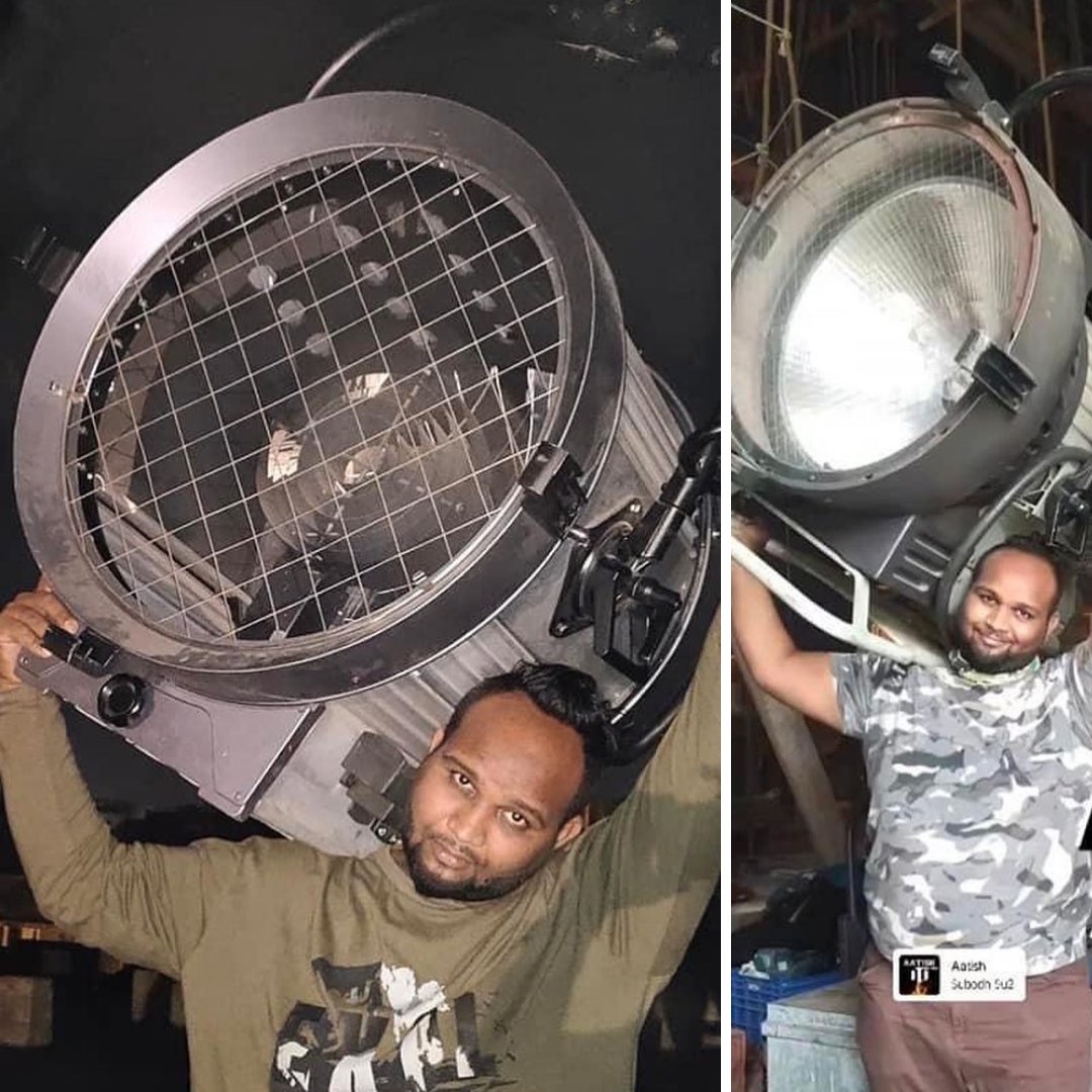filmgearusainc's tweet photo. That wasn't meant to be a challenge, @safiksaluji 😅
Take our F18k faceted PAR or our 12/10kW Tungsten Power Beam to your next production🎬, and just maybe get a productive workout out of it too! 💪
#tungsten #powerbeam #beamprojector #daylight #faceted #HMI https://t.co/qgDZxZR1q9