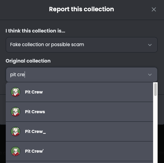 abentleywrites's tweet photo. Everybody be tryin' to scam you on @opensea with fake #NFTcollections.
But you can only buy @pitcrewnft through @MagicEden_NFT.
Don't fall for the scams. Get your winning #pitcrewnft from the only marketplace allowed to sell them.
https://t.co/3nUifc62qi https://t.co/T1lwvX1Ys0
