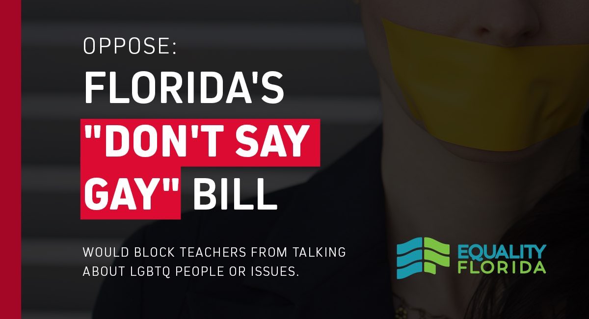 Yesterday’s vote to advance the Don’t Say Gay bill was abhorrent, dangerous and will have real consequences on LGBTQ people.

Help us fight back by sending a message to lawmakers: act.eqfl.org/a/oppose-dont-…