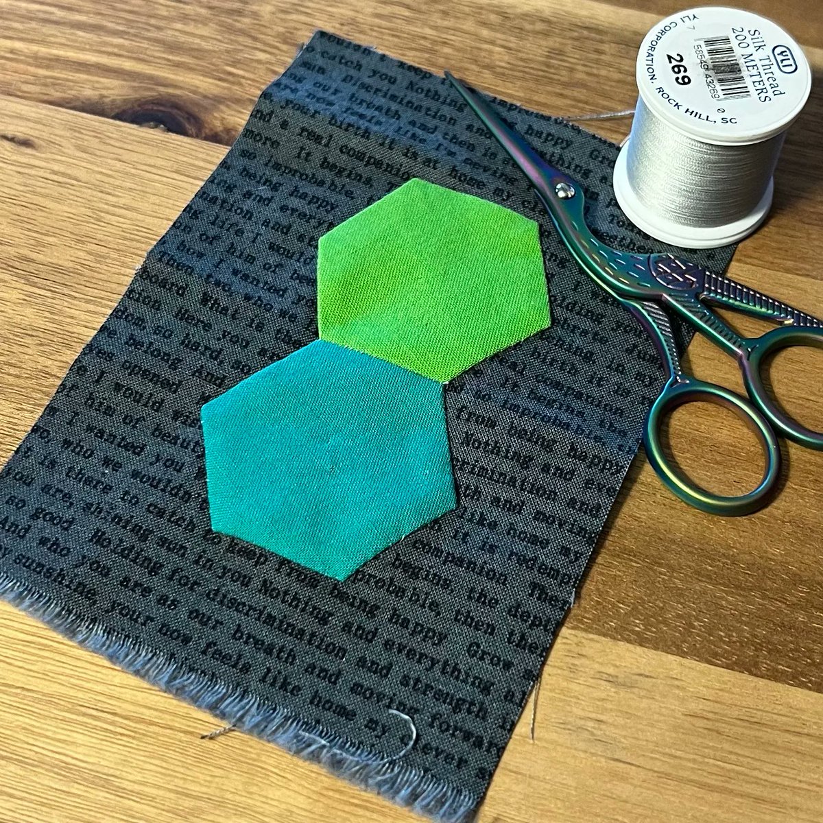 loveofthread's tweet photo. My #temperaturequilt only has one block done so far, but I'm pretty excited about the plan in my head.
#loveofthread #quilting #epp #handpiecing https://t.co/SP6V58fkS0