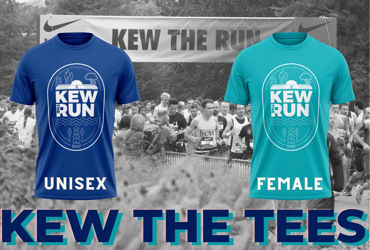 We are very excited to share with you the release of our technical t-shirts for Kew The Run, these male &amp; female cut tee's will be rewarded to all Kew Gardens 10K and Half Marathon runners on 9th/10th April!

Places into Kew The Run are now 60% FULL! 
 kewtherun.com/register/