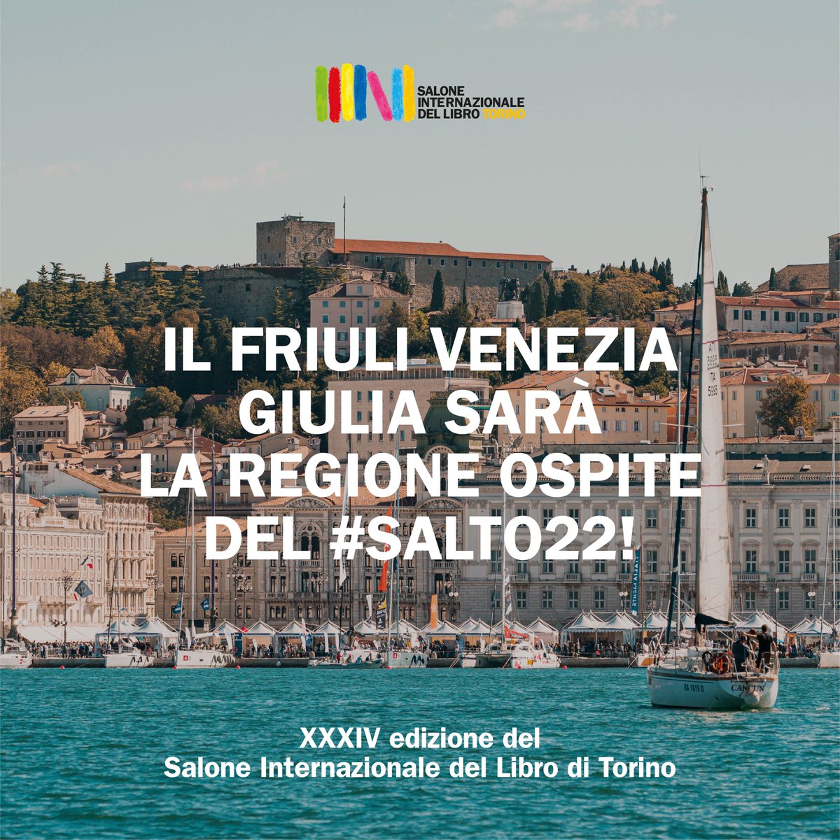Il Friuli Venezia Giulia sarà la Regione ospite della trentaquattresima edizione del Salone, che si terrà a Torino dal 19 al 23 maggio 2022! 🎉

📷Fabrice Gallina - Trieste, Regata Barcolana
📷Luigi Vitale - Gorizia, il Castello
📷Massimo Crivellari - Aquileia, sito archeologico