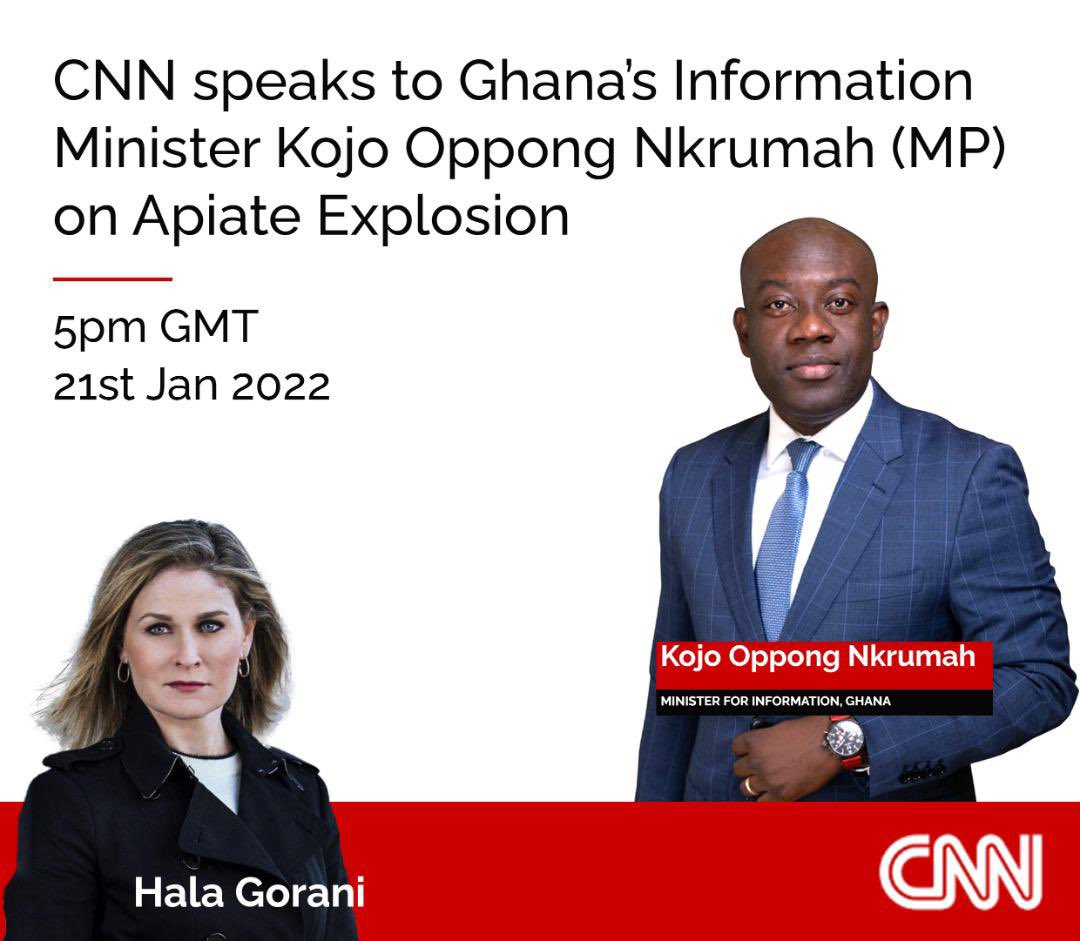 OoooKuntu's tweet photo. @konkrumah speaks to #CNN on #ApiateExplosion https://t.co/3E4jMe1OMJ