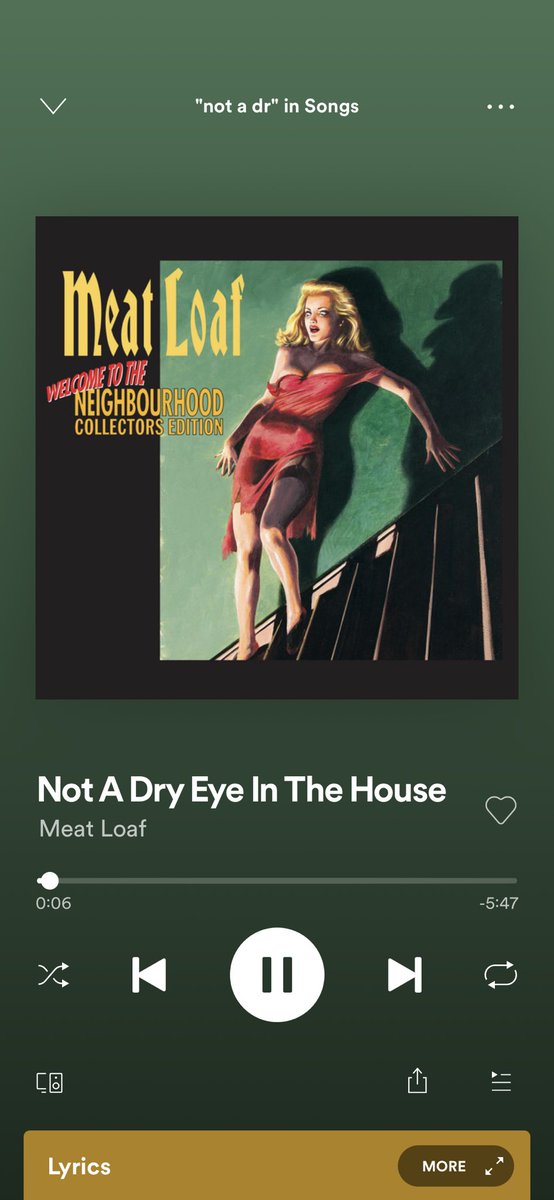 The soundtrack to my evening. Truly gutted. #RIPMeatLoaf you will be sorely missed.