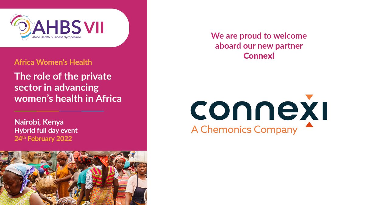 📢 We are proud to partner with <a href="/connexiglobal/">ConnexiGlobal</a> for our AHBS2022 event THE ROLE OF THE PRIVATE SECTOR IN ADVANCING WOMEN’S HEALTH IN AFRICA.

Register, sponsor &amp; learn more here: lnkd.in/eGCisZC

#AHBS2022 #WomensHealth #Africa