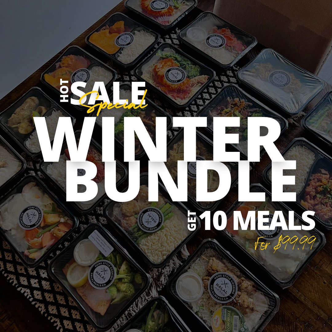 Always wanted to try a ready-made meal plan? 
Try out our Winter Bundle! ⛄️
*Limited Time Offer
linktr.ee/Halalmeals