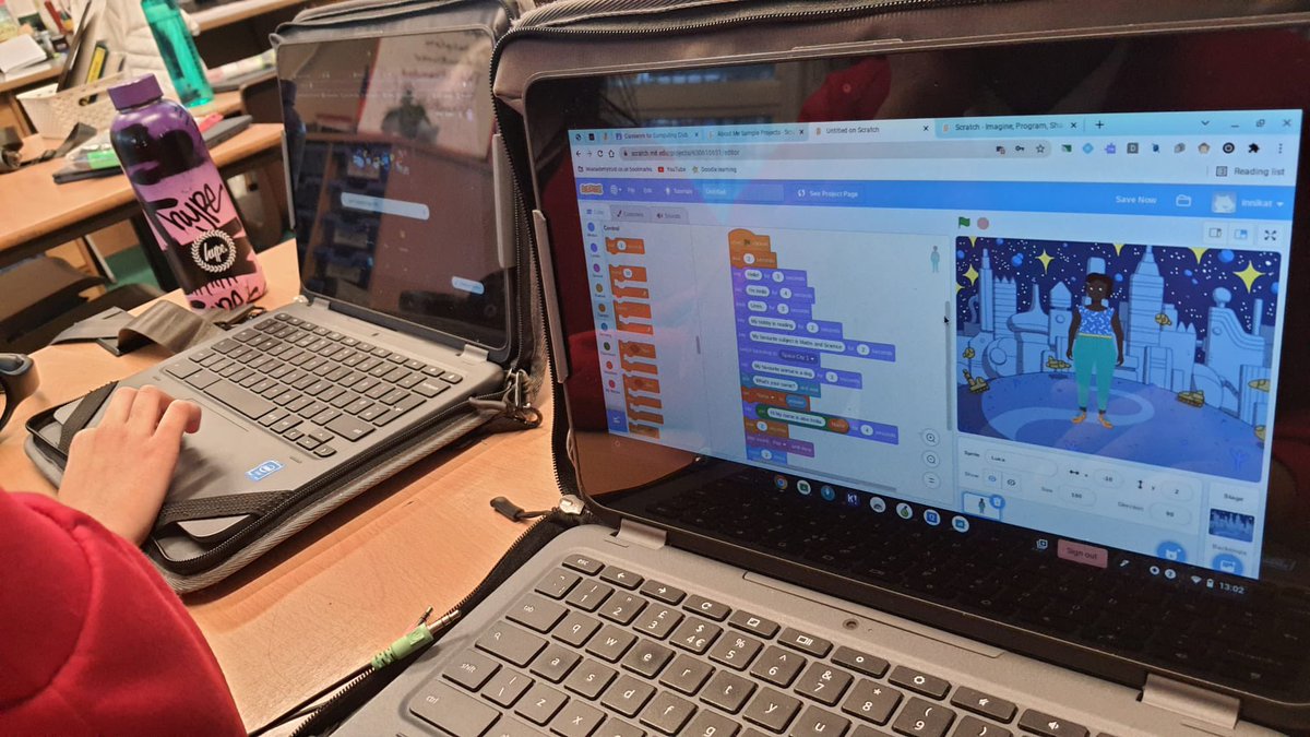 CCJacademy's tweet image. Our Year 6 pupils loved starting to design their own computer games with @GoogleForEdu’s amazing #CSFirst @scratch programme. Watch this space! #codewithgoogle. @LEOcomputing