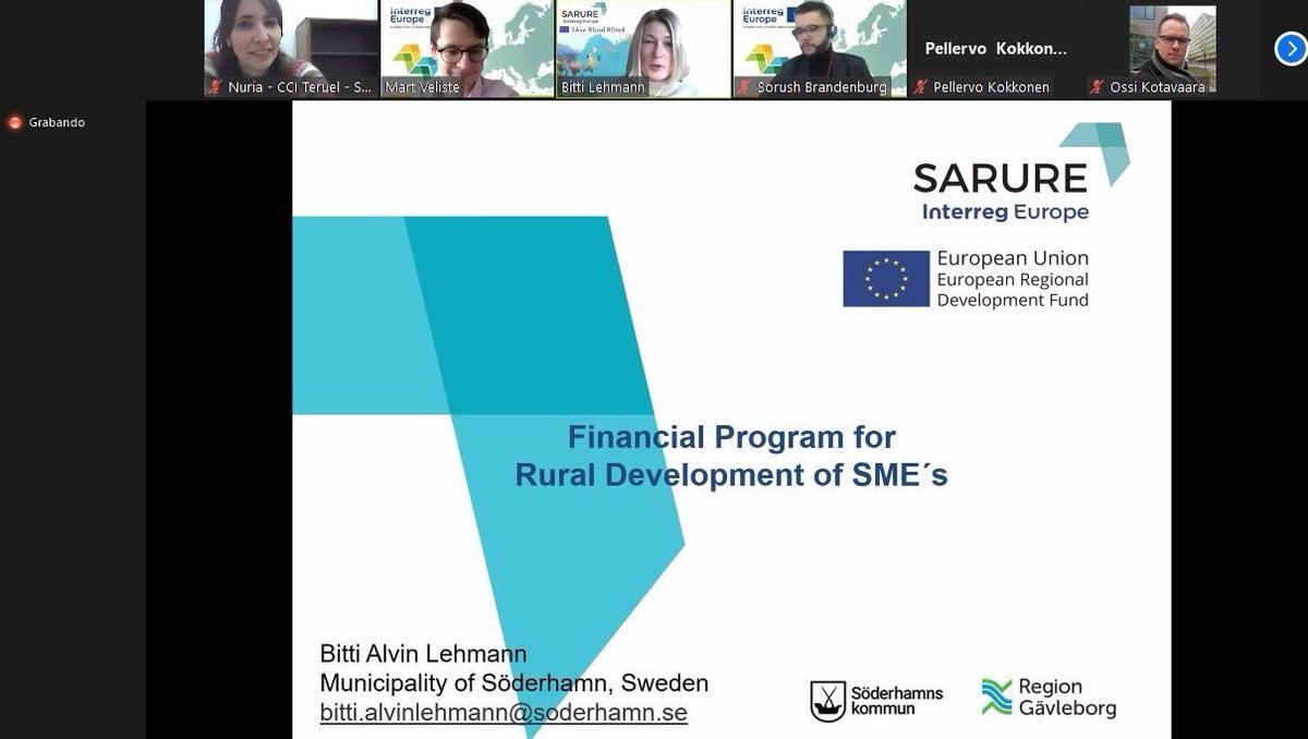 SaveRuralRetail's tweet photo. Today we have participated in the online discussion about 'Raising the competitiveness of rural SMEs in the COVID-19 context' in which our Swedish partner has explained and disseminated one of our project good practices and rural retail actions.Thanks to Bitti and @interregeurope https://t.co/aIdg0S5WtD