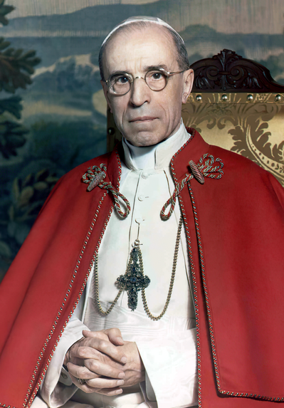 Oberndorf_PX's tweet photo. De #uitdaging: tien dagen tien foto's van mijn #favorieten #Pausen Dag 5 mijn Nr 6 #Paus #Pius_XII ( #Eugenio_Maria_Giuseppe_Giovanni_Pacelli ) #Periode 1939–1958 ( #dogma van #Maria_Tenhemelopneming in 1950) https://t.co/6EOKnnuA1O