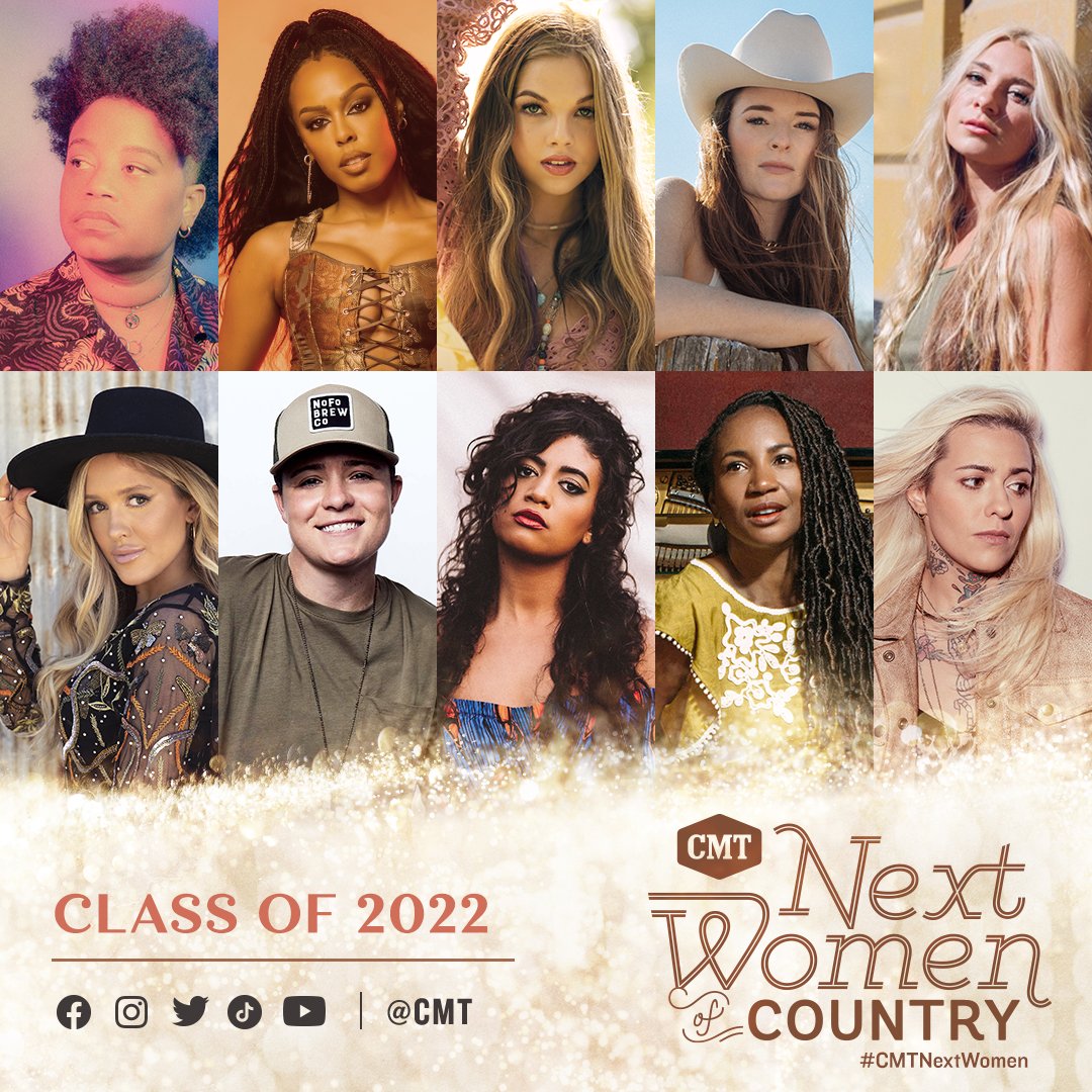 amythystkiah's tweet photo. I’m honored to be a part of this year’s @CMT Next Women of Country class alongside these incredible women! Get to know all of us on the @cmtHot20 Countdown this Saturday morning at 9/8c on CMT! #CMTNextWomen 🙏🏾 🎉 https://t.co/TLqnNGkIma