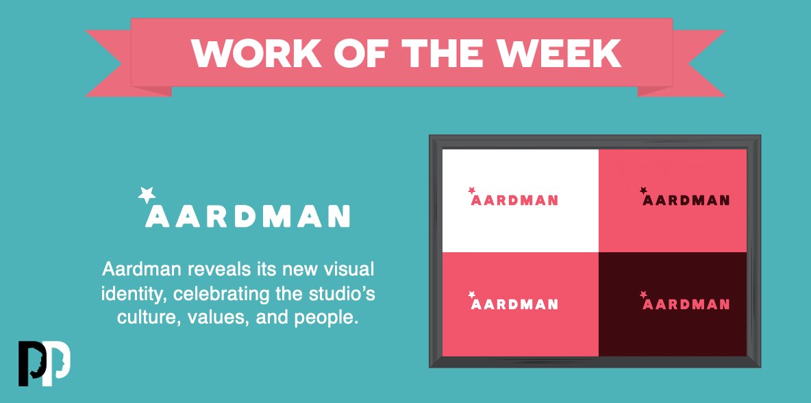 This week’s #WorkOfTheWeek goes to Aardman with the release of its new visual identity, celebrating the studio’s culture, values, and people.