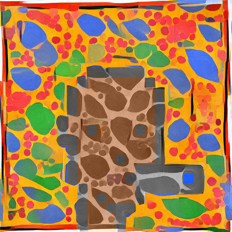 Scooter0x's tweet photo. Ivy in Flower is a 1953 abstract expressionist work by Henri Matisse. Potion Punk 1199 is lighting up the herbs in his backdrop to enjoy a colorful night on the town! @GenAlchemyLab #PotionPunks #matisse #abstractart #NFT #NFTS #generativeart #generative #abstract https://t.co/JOKAU3ZjL5