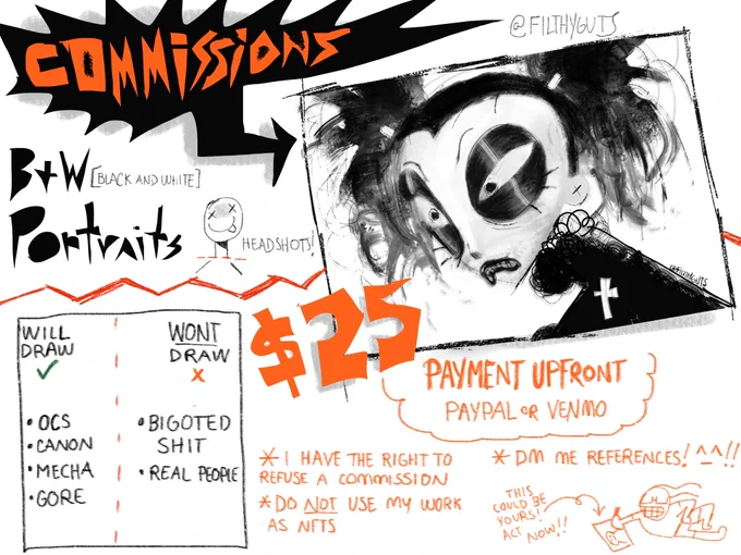 COMMISSIONS ARE OPEN AGAIN!!! 
4 SLOTS ARE OPEN! DM TO CLAIM! 
I need money for groceries and supplies ^_^ 
