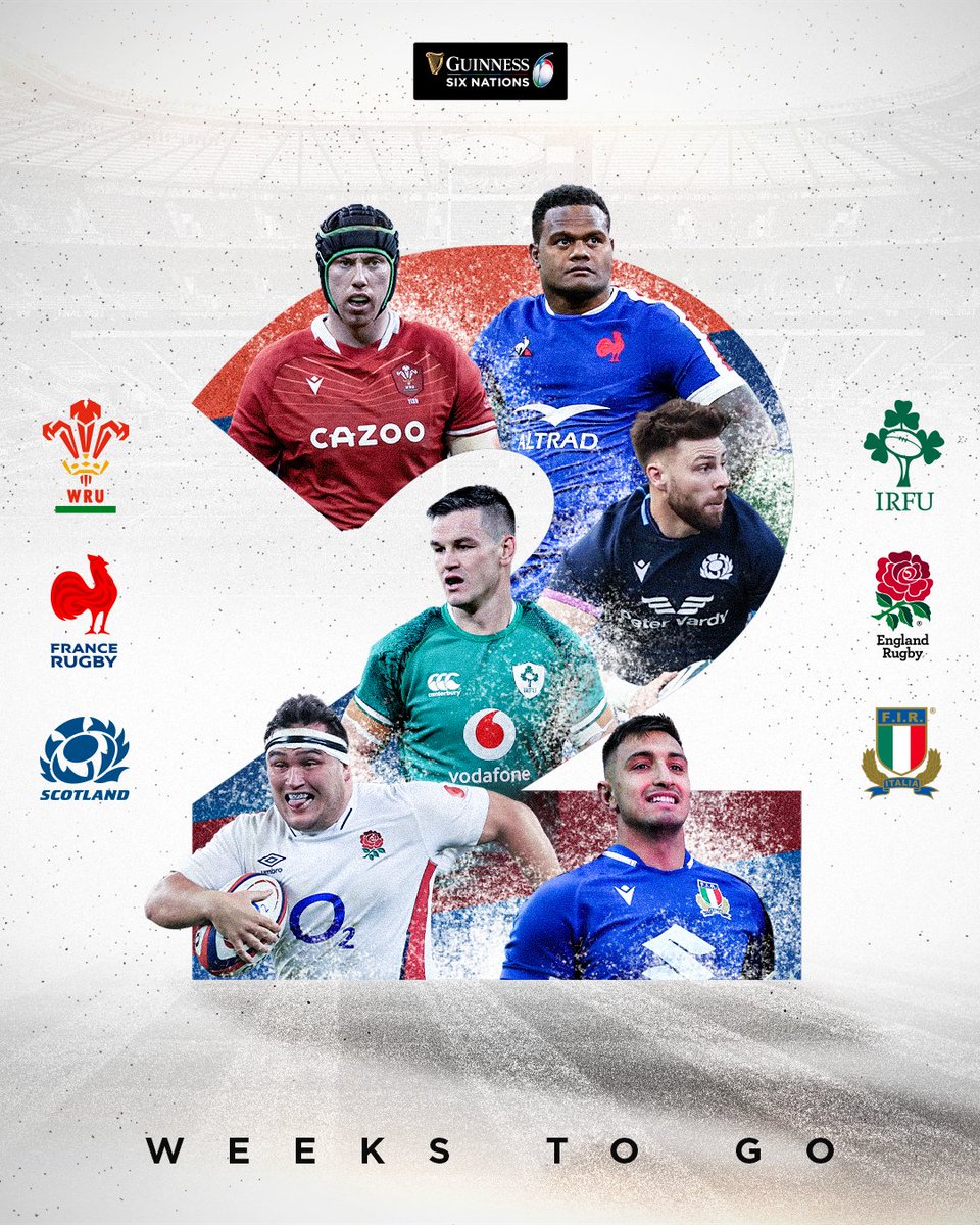 SixNationsRugby's tweet image. Two more weeks... ⌛

#GuinnessSixNations