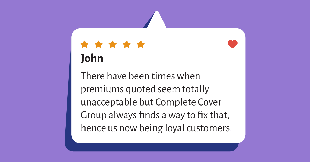 CompleteCover's tweet image. Thanks for leaving us a fantastic review John! You can read the full review over at reviews.co.uk

#insurance #insuranceagency