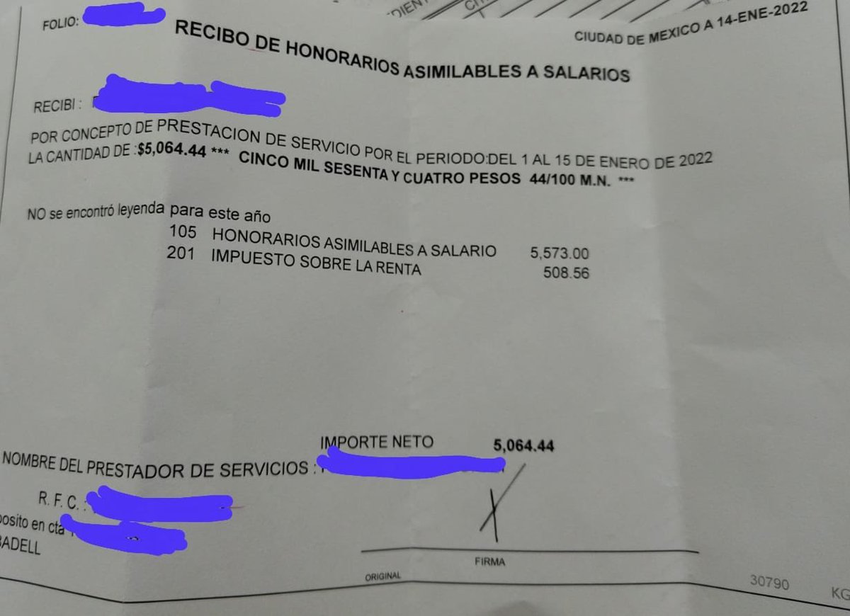 Isabella7883's tweet photo. ⁦⁦@Claudiashein⁩ ⁦@INSABI_mx⁩  ⁦@lopezobrador_⁩ ⁦@SATMX⁩ ⁦@ContraloriaCDMX⁩ ⁦@OlivaLopezA⁩  día 7 y sin pago aún pero con evidencia de que la nómina debe firmarse aunque no haya deposito. https://t.co/st9PM3ypGm