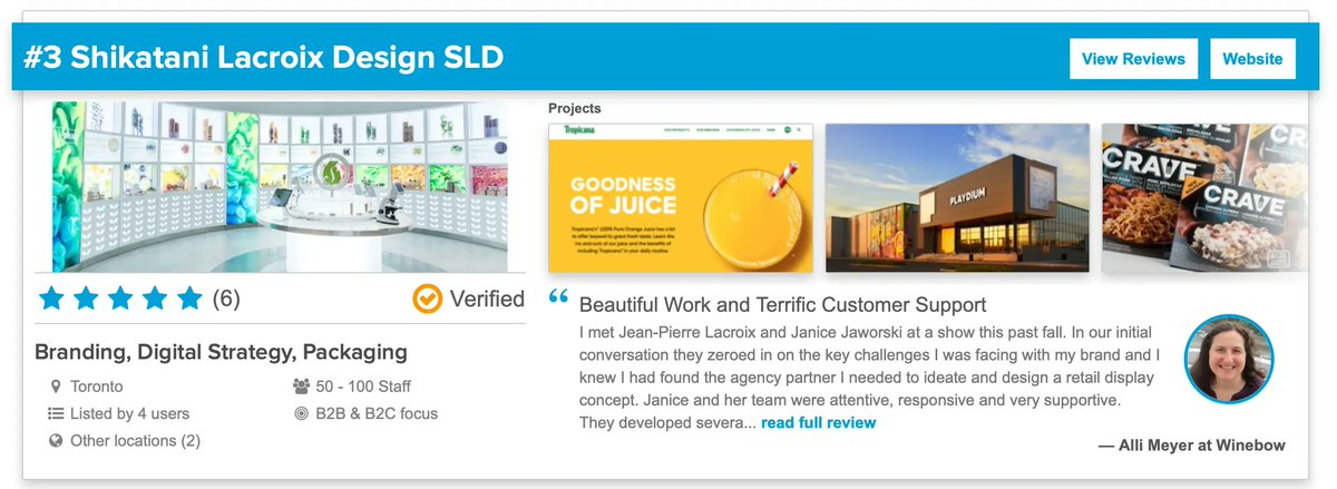 We are honoured be recognized as one of <a href="/agencyspotter/">AgencySpotter</a> Top Branding Agencies for 2022! Follow the link to see how we stack up against some of the biggest agencies in the world: bit.ly/3Ijp3b0