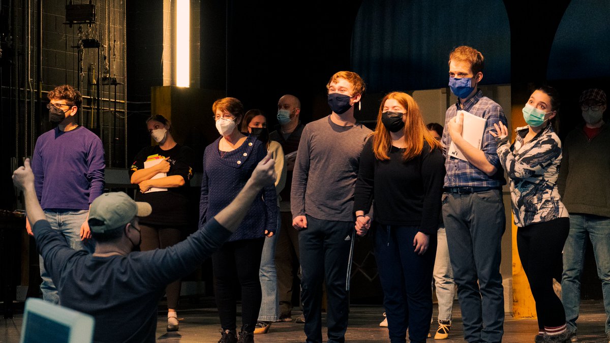 CurtainCallCT's tweet photo. Take a sneak peek at rehearsal for our upcoming production of INTO THE WOODS — opening in 2 weeks on FEB 4 at 8PM! Follow your favorite fairytale characters on the journey of a lifetime! Just be careful what you wish for >> https://t.co/OqOXJPwha2 #stamfordct #theatre https://t.co/lDN9EhSU6e
