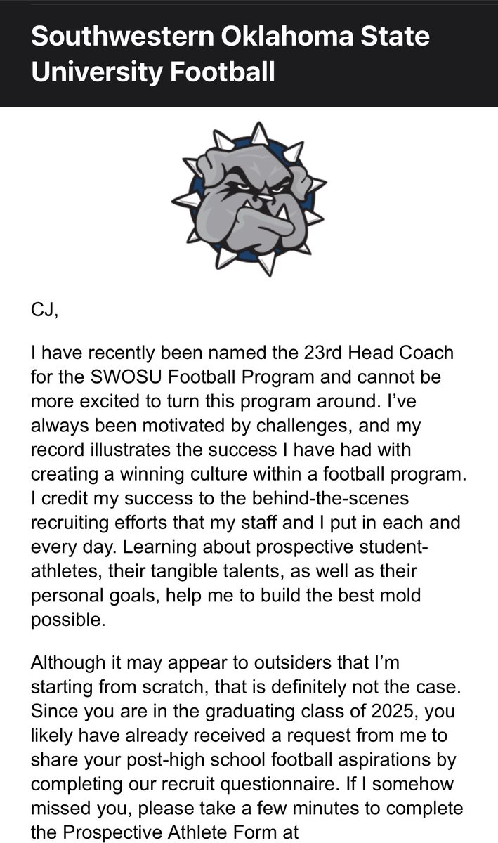 O-D New Mexico (@odnewmexico) on Twitter photo Southwestern Oklahoma State University already showing interest in Freshman CJ Perea West Las Vegas QB.. Finish #1 in Passing In 3A..2229 yards 24 tds..<a href="/Cjperea06/">CJ Perea</a> <a href="/nmpreps/">NMPreps</a> <a href="/NMrecruits/">NM Athletes</a> <a href="/PrepRedzoneNM/">Prep Redzone New Mexico</a> <a href="/CoachCarlos62/">Coach Carlos</a> Southwestern Oklahoma State University already showing interest in Freshman CJ Perea West Las Vegas QB.. Finish #1 in Passing In 3A..2229 yards 24 tds..<a href="/Cjperea06/">CJ Perea</a> <a href="/nmpreps/">NMPreps</a> <a href="/NMrecruits/">NM Athletes</a> <a href="/PrepRedzoneNM/">Prep Redzone New Mexico</a> <a href="/CoachCarlos62/">Coach Carlos</a>