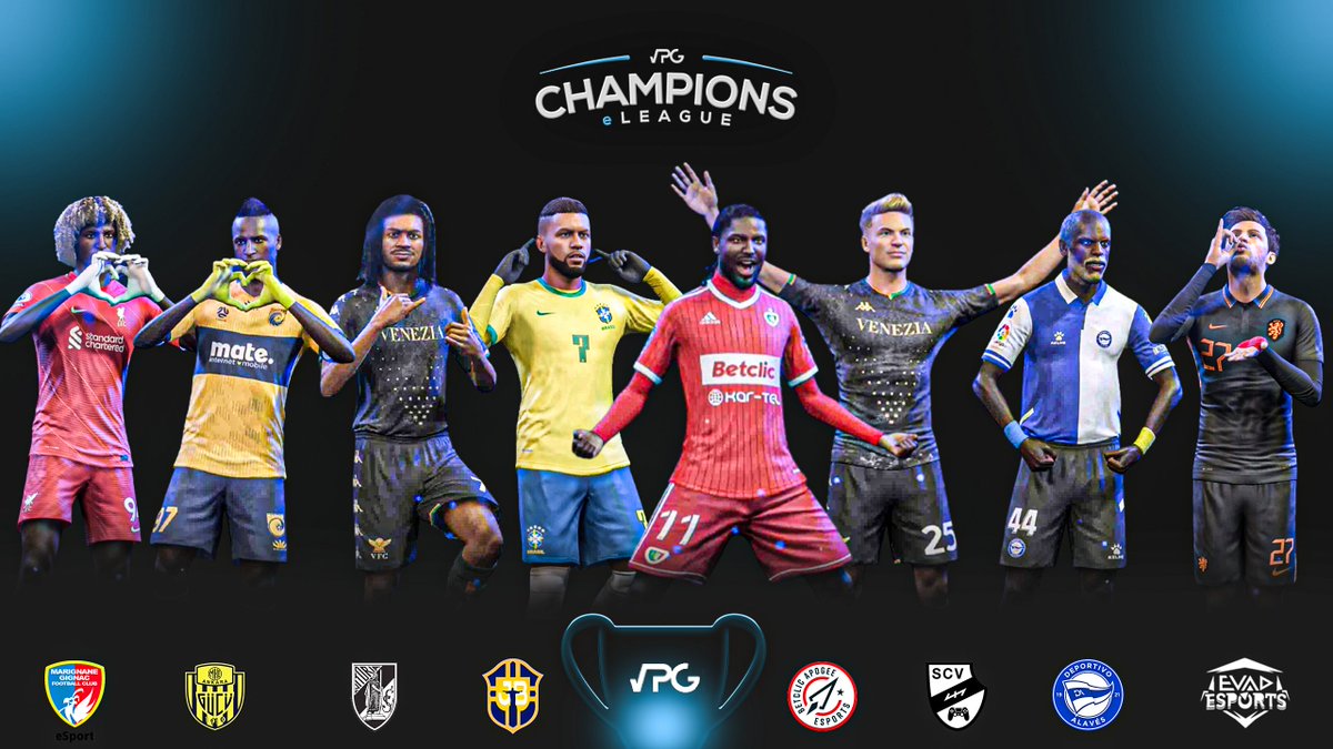 👏 Congratulations to the 8 teams that made it into the quarter-finals in the PS5 Champions eLeague. 

@MGFC_eSport 
<a href="/PlayAnkaragucu/">🎮MKE Ankaragücü Espor</a> 
<a href="/VitoriaSC1922/">Vitória Sport Clube</a> 
<a href="/JogaBonitoIT4/">Joga Bonito IT4</a> 
<a href="/BetclicApogee/">Betclic Apogee Esports</a> 
<a href="/SCVeFootball/">Sportclub Verl eFootball</a> 
<a href="/Alaves/">Deportivo Alavés</a> 
<a href="/EVADFifa/">Dragones Of EVAD 🐲💙🤍</a> 

🏆 Who's going to be crowned champions? 

#FIFA22 #ProClubs