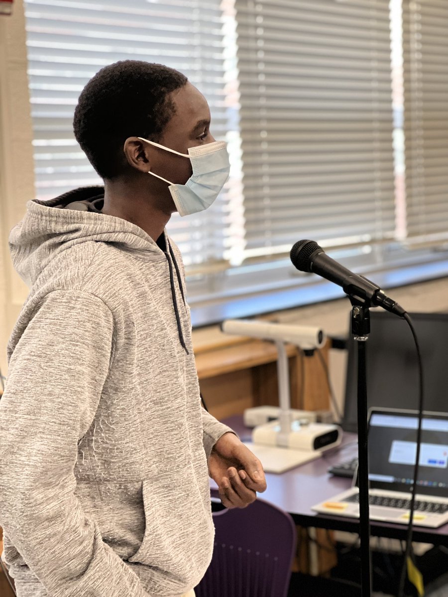 Working with Ms. Sumpter’s class on Project Soapbox. From research to Ring of Fire! Our time was full of engagement. @KyriaJoseph #bcpslms