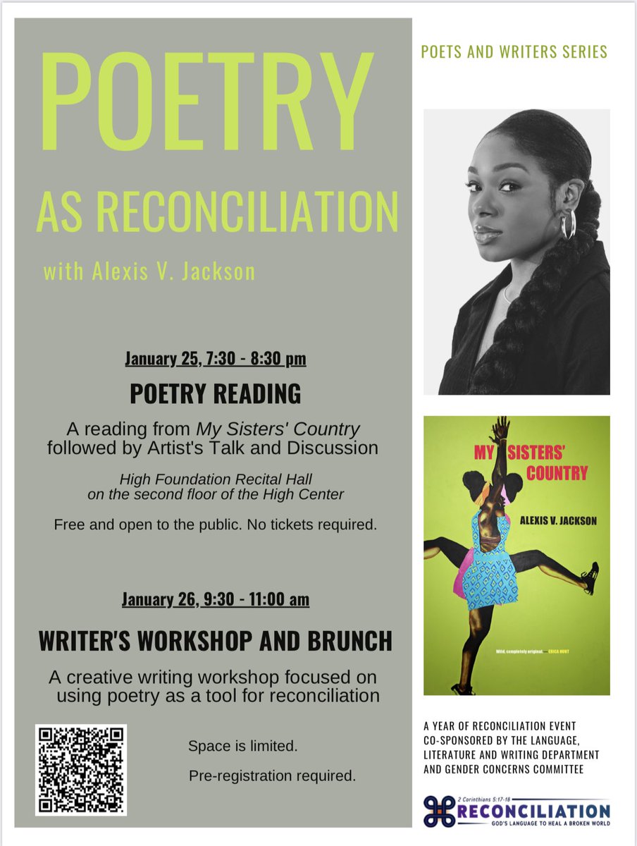 Messiah University is having me back as a part of their Poets and Writers Series! If you’re in the Harrisburg area on Monday night and Tuesday morning, you should come say hi, hear some poems, and maybe get a free book 🤞🏾 #newbook #BookTour